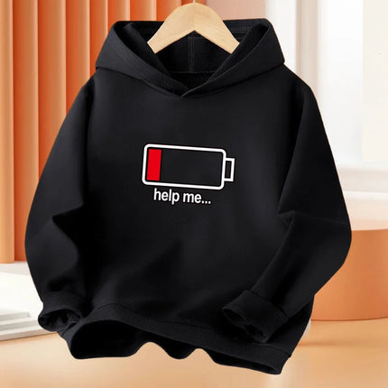 Gamer Gift Headset Kids Long Sleeve Hoodies Cool Spring Pullover Sweatshirts Boys Sportswears