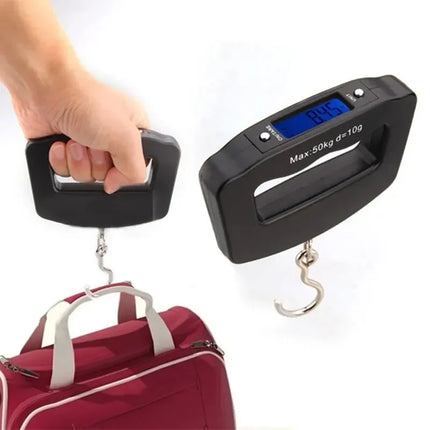 1/2pcs 50kg/10g Digital Luggage Scale Electronic Portable Suitcase Travel Weighs With Backlight Electronic Travel Hanging Scales