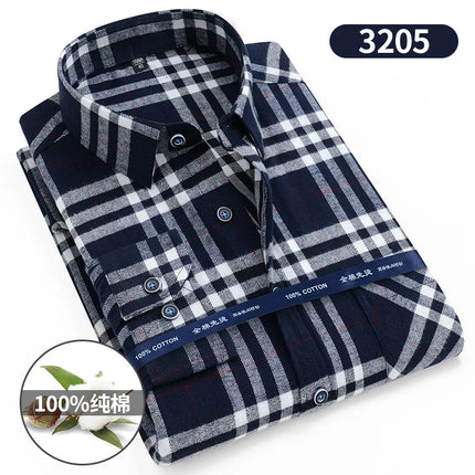 11XL Fits 160 KG Men's Flannel Shirts Long Sleeve Big and Tall 100 Cotton Men's Plaid Flannel Shirts Long Sleeve with Pockets