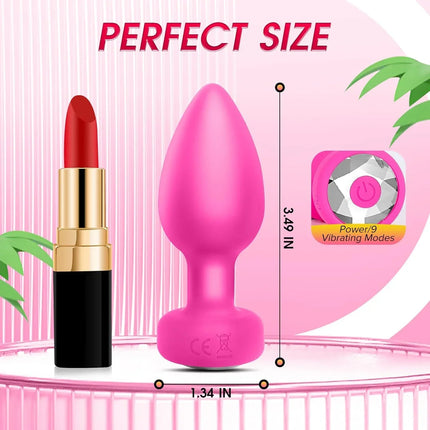 Anal Plug Vibrating Butt Plug Adult Sex Toys with APP & Remote Control Clitoral Vibrator 10 Vibration Modes for Men Women Couple