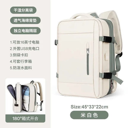 New Large Capacity Bags Business Multifunctional Charging Backpacks Expandable Airplane Travel Backpack Laptop Bag Luggage Ma