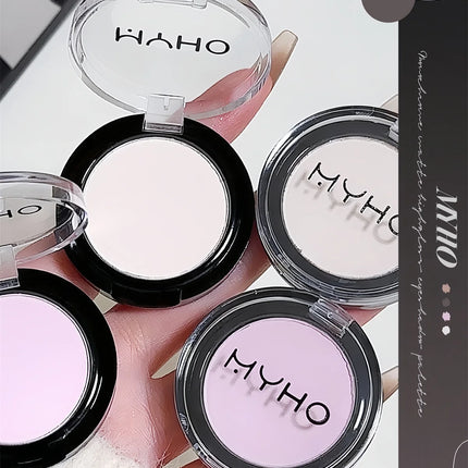 White Matte Highlighter Pink Purple Blush Palette Powder Eyeshadow Waterproof Lasting Face Contour Brightening Makeup Cosmetics