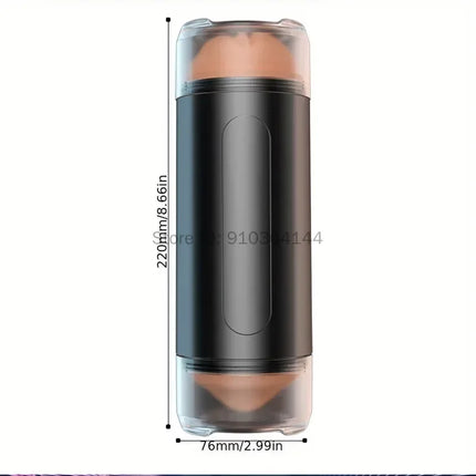 Realistic Oral Vagina Blowjob Heating Vibrating Sex Machine Deep Throat Automatic Masturbation Cup Toys For Men Male Masturbator