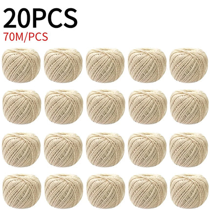 1/2/3/4/5/10/20PCS Cooking Tools Butcher's Cotton Twine Meat Prep Trussing Turkey Barbecue Strings Meat Sausage Tie Rope Cord