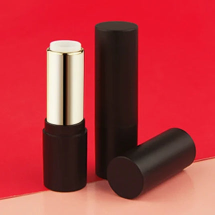 20/50/100pcs 12.1mm Black Silver Gold Round Empty Lipstick Tube Lip Balm Container Lipstick Shell Packaging Cosmetics Refillable