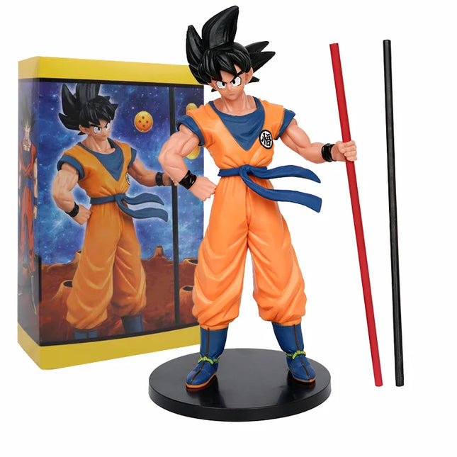 Anime Figure Dragon Ball Son Goku Super Saiyan 22cm Goku DBZ Action Figure Model Gifts Collectible Figurines for Kids