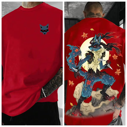 Pokémon Anime 2025 Summer Men's Harajuku T-Shirt Streetwear Cool Printed Loose Fit Casual Outdoor Short Sleeve Parent Child Top