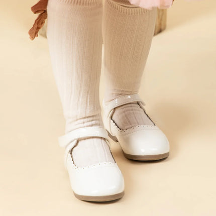 Girls' Soft-Soled Multi-color Leather Spring Autumn New Baby Girl Bright Color Leather England Style Breathable Princess Shoes