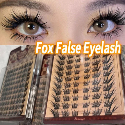 Flying Fox Single False Eyelash Individual Cluster Lash Extension Segmented Natural Fox Eyes Effect Lashes Makeup Cosmetics New