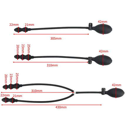 Inflatable Anal Plug Adult Sex Toy Dildo Pump Butt Plug Anal Dilator BDSM Sex Toy for Enjoying Sex Pleasure