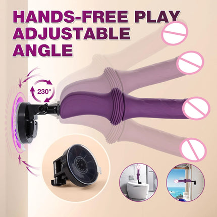 Y-Pao 4 in 1 Sex Machine for Women Thrusting Dildo Vibrador Heating G Spot Vaginal Massager Suction Cup Adult Sex Toys for Women