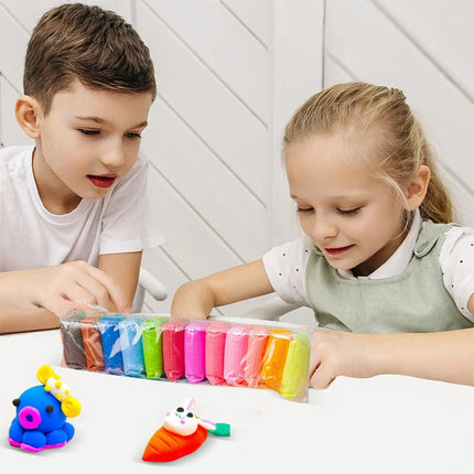 12/24/36 Colors Air Dry Clay Super Light Modeling Clay DIY Crafts with Tools Soft Creative Educational Toys for Boys Girls Gifts