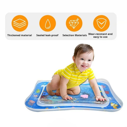 Baby Water Play Mat Inflatable Cushion PVC Infant Tummy Time Toddler Water Pad For Kids Early Education Developing Activity Toys