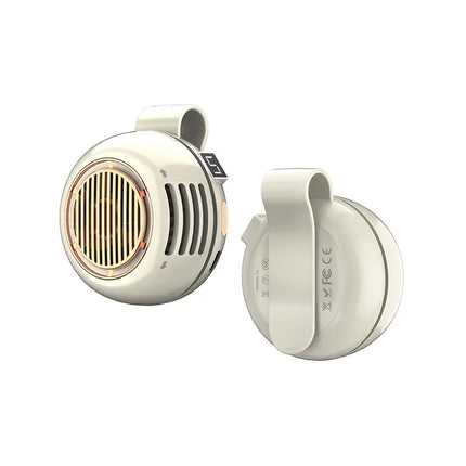 Lenovo Portable Clip Fan Mini Bladeless Handheld Air Cooler Small Strong Wind Wearable Belt Fan USB Rechargeable Cooling Fan