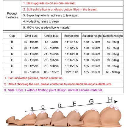 Dokier Realistic Silicone Crossdressing Huge Fake Breast Forms Boobs for Crossdressers Drag Queen Shemale Crossdress Prothesis