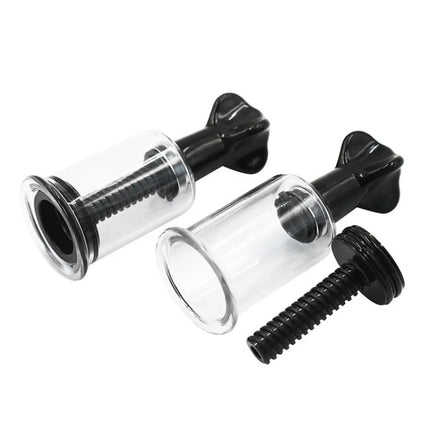 2pcs BDSM Adult Nipple Suction Cup Breast Clitoris Sucker Erotic Nipple Clamp Pump Adult Game Breast-fed Sex Toys for Women Men