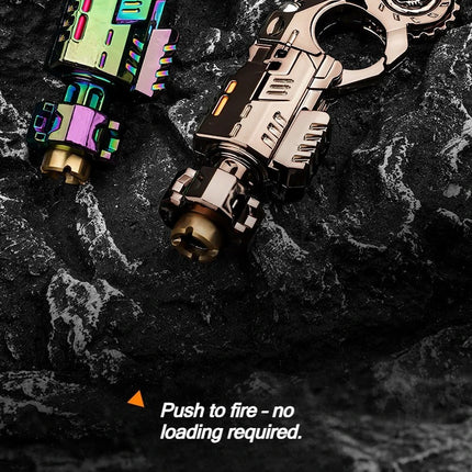 Metal Alloy Shell-Ejecting Toy Pistol Set Fun Shooting Sensory Toy Stress Relief EDC Office Desk Gadget Gift for Boys Adults