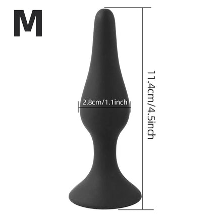 4 Sizes Silicone Dildo Sucker Anal Butt Plug Unisex Wearable Stopper Adults Sex Toys for Men Women Prostate Trainer Massager