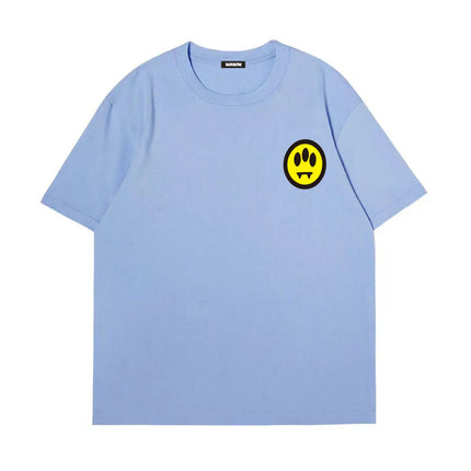 2026 Summer 100% Cotton T-Shirt for Men and Women with Round Neck Casual High-Quality Clothing Lettered Design barrow Printed