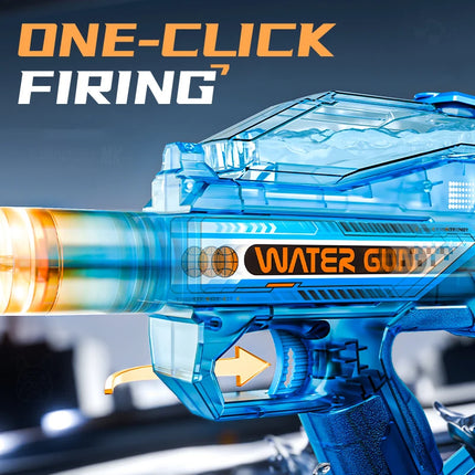 Electric Water Gun Toy Kids Water Squirt Gun with Lights and Sound Automatic Continuous Firing Watergun Beach Pool Outdoor Toy