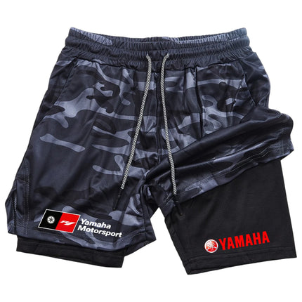2026 latest model men's morning jogging sportswear fashion couple style single-layer shorts - Yamaha motorcycle brand - men's st
