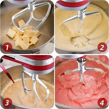 For Kitchenaid5 6 7 Quart Mixer Aid Attachment Parts AccessoriesStand Mixer Wire Whip& Dough Hook&Mixer Aid Paddle