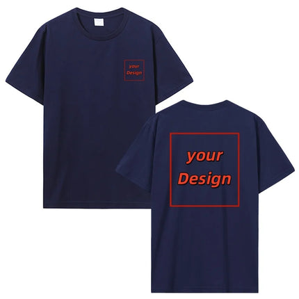 Custom T-shirt Customized Print T Shirt Men Women Personalized Tops Tees DIY Your Like Photo Or Logo Cotton T-shirt Men Clothing