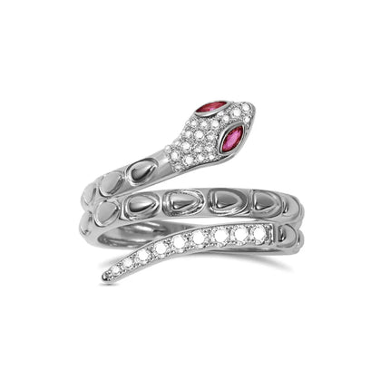 Hot Selling New 925 Silver,Heart-shaped,Snake Shaped,Snowflake Ring suitable for European Women' Holiday Gifts,Exquisite Jewelry
