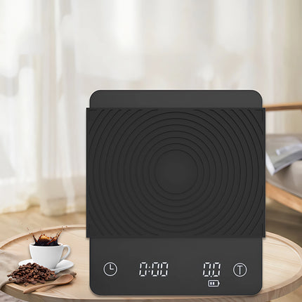 Basic 3 Black Mirror Pour Over Coffee Scale Espresso Scale,Flow Rate, Auto Timer,Ratio, 3 Brewing Modes, 2kg Capacity
