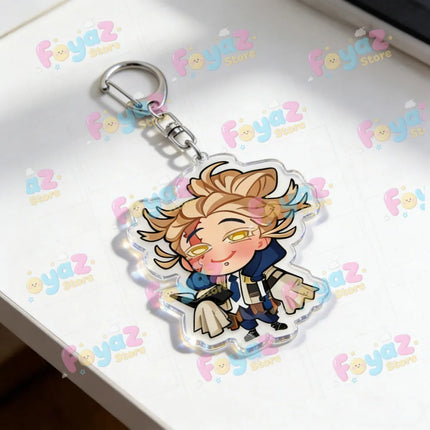 Anime Gachiakuta Enjin Riyo Rudo Zanka Jabber Keychain Accessories Bag Keyrings Jewelry Manga Fans Gifts