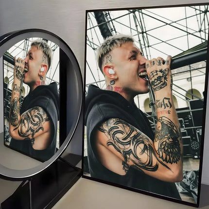 Singrer Rapper L-Lazza Poster Modern And Elegant Wall Stickers For Home Decor Living Room Dormitory Wall Art