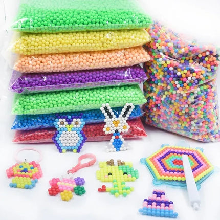 Refill Pack 300Pcs/bag 36 Colors 5mm Water Beads Spray Magic Beads Educational 3D Puzzles Accessories for Children Toys