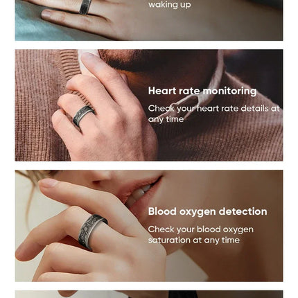 Lenovo Smart Ring Men Women Multi-sport Mode Tracker Heart Rate Blood Pressure Blood Oxygen Sleep Monitoring for Android IOS
