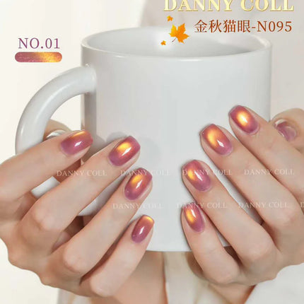 Autumn Brown Cat Eye Gel Polish Set With Color Display HEMA/TPO Free Luxury Magnetic Gel Soak Off UV LED Nail Varnish UV Gel Kit