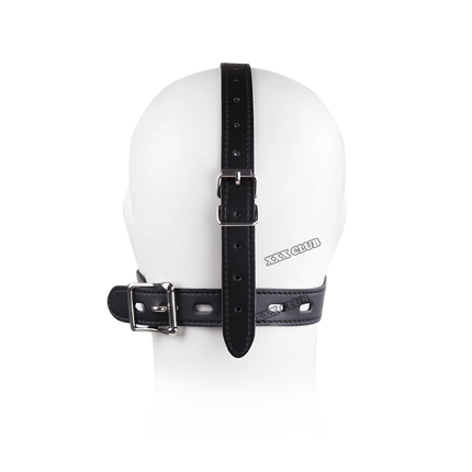 Thierry Plug Your Hole Open Mouth Gag Leather Head Harness, SM Bondage Slave Sex Toys for Couple Adult Games Erotic Sex Products