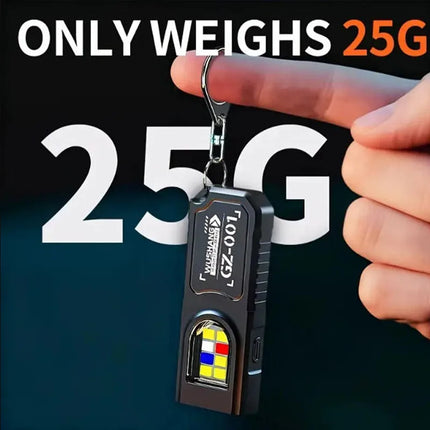 Mini LED Flashlight 4 Modes USB Rechargeable Powerful Torch Work Light Waterproof for Outdoor Camping Walking Clip Pocket Lamp