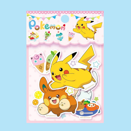 50Pcs Genuine Pokemon Dazzling Stickers Cute Cartoon Pikachu Squirtle Toys Decals For Water Mug Phone Scrapbook Decal Girls Gift