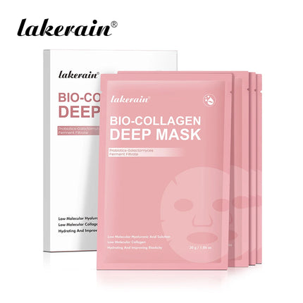 4pcs Collagen Deep Face Mask Hydrating Overnight Moisturizing Face Mask Pore Minimizing Plumping Travel Essentials Beauty Skinca