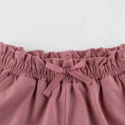 Girls' Shorts Summer Kids Children Cotton Pants Blank Solid Baby Casual Young Girl’s Clothing Plain Trousers 1-10 Years