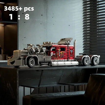 3485+ PCS Extra-Large Truck Model Building Blocks | Adult High-Difficulty Assembly Toy | Halloween & Christmas Gift