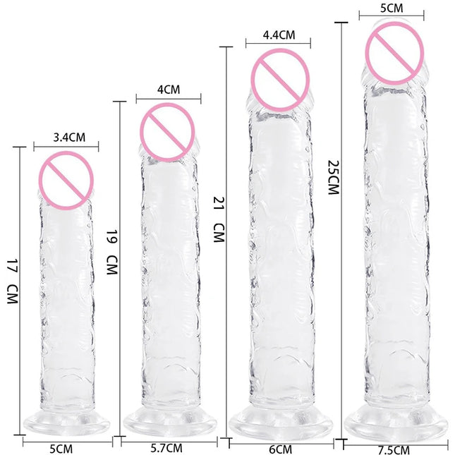 Cheap 8 Sizes Dildo With Suction Cup Huge Jelly Dildos Sex Toys for Woman Men Fake Dick Big Penis Anal Butt Plug Erotic Sex Shop