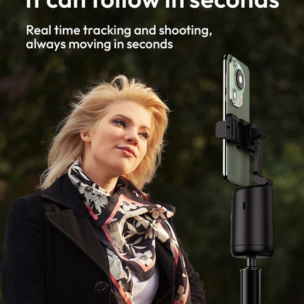 Smart Auto Tracking Phone Gimbal YT20 Foldable 360° Rotation Selfie Mount with Face/Object Tracking for Vlog/Live Stream