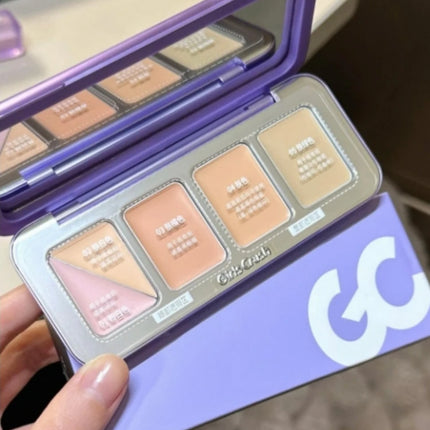 GirlsCrush 5Color Concealer Plate Brighten Lacrimal Groove Covers Acne Black Eye Circles Cream Moisturizer  Face Makeup