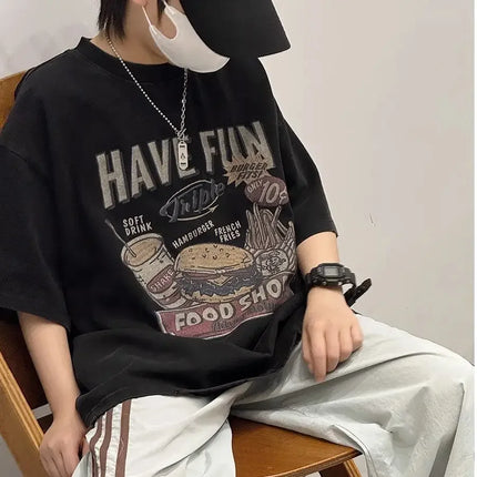 Pure Cotton Children's T-shirt Short Sleeve Boys Summer Fashion Print Top Crew Neck Casual Style Kids Clothing from China