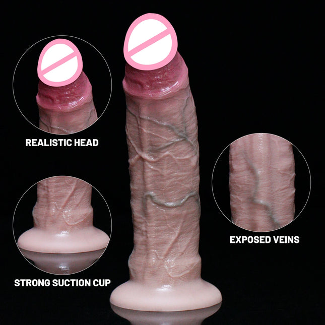 Various Sizes Big Dildos Dick Silicone Penis with Strong Suction Cup Realistic Dildo for Women Men Adult Masturbation Sex Toys