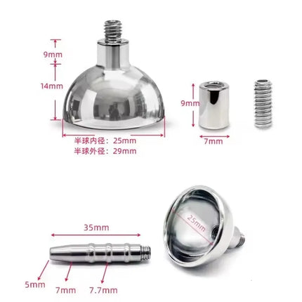 Stainless Steel Penis Plug for Chastity Cage Penis Abstinence Detachable Urethra Dilator Catheter Negative Cb Lock Sissy Sex Toy