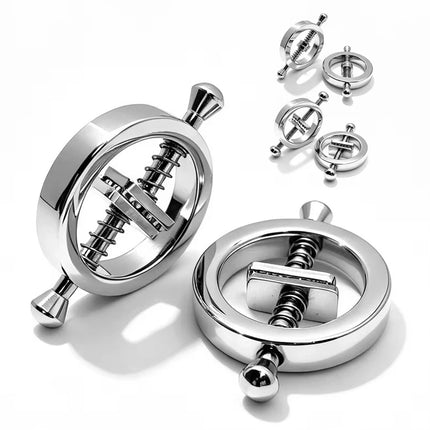1 Pair Metal Nipple Clamps Breast Clip Slave Chest Stimulator Adult Games Erotic Product BDSM Sex Toys For Women