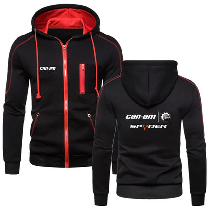 Can Am Team Motorcycles Print Hoodies Jacket Zipper Cotton Fashion Coats Harajuku Clothing Sweatshirt Decal Fleece Tops