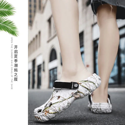 Flat Sandals Men Shoes 2024 Slippers Men Garden Platform Sandals Man Summer Sandals Male Sneakers Outdoor Flip Flops Home Clogs