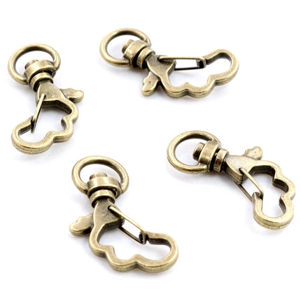 10pcs Cat Heart Snap Hook Trigger Clips Buckles For Keychain Lobster Lobster Clasp Hooks for Key Ring Clasp Jewelry Supplies
